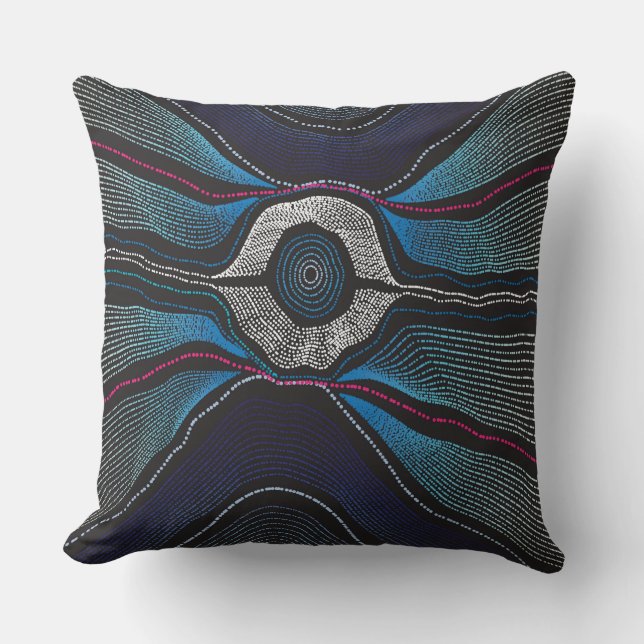 Aboriginal Design 3 Throw Pillow (Front)