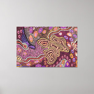 Aboriginal Dot Art Canvas Print