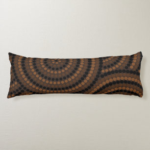 Aboriginal dot painting body pillow