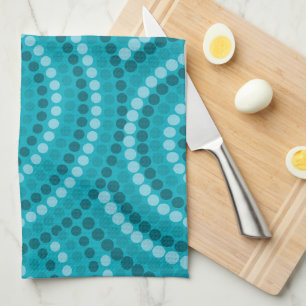 Aboriginal dot painting kitchen towel