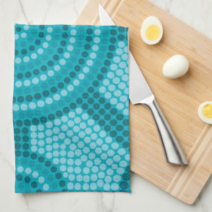 Aboriginal dot painting kitchen towel