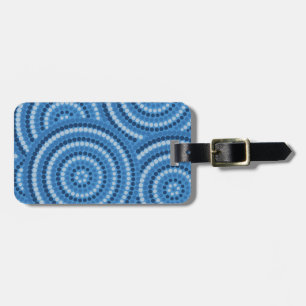 Aboriginal dot painting luggage tag