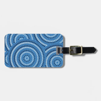 Aboriginal dot painting luggage tag