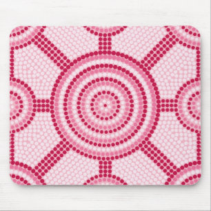 Aboriginal dot painting mouse pad