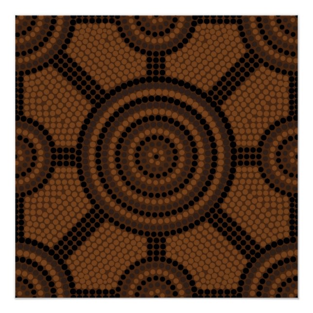 Aboriginal dot painting poster (Front)