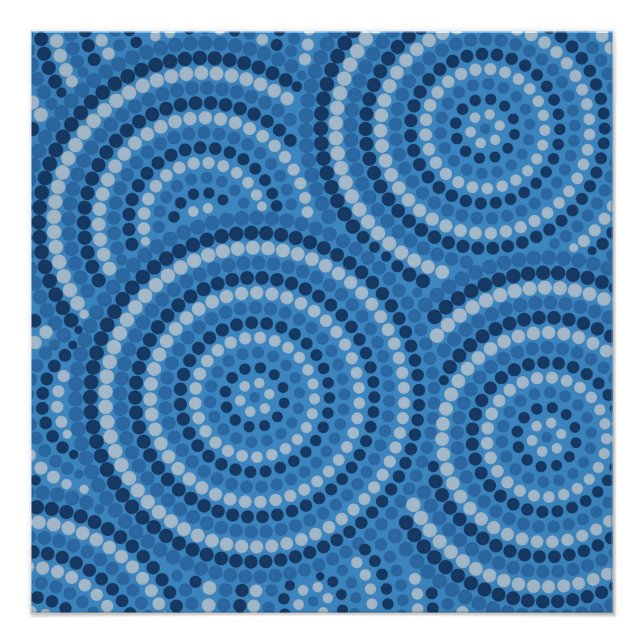 Aboriginal dot painting poster (Front)
