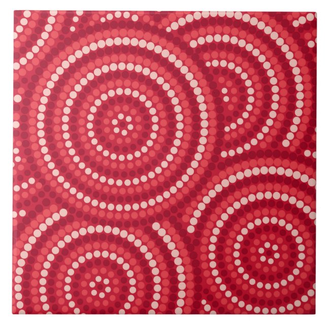 Aboriginal dot painting tile (Front)