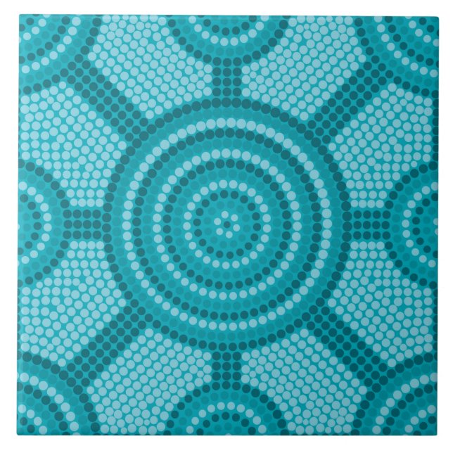 Aboriginal dot painting tile (Front)