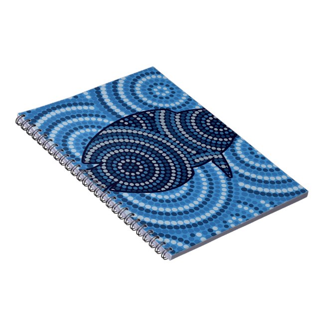 Aboriginal fish dot painting notebook (Right Side)