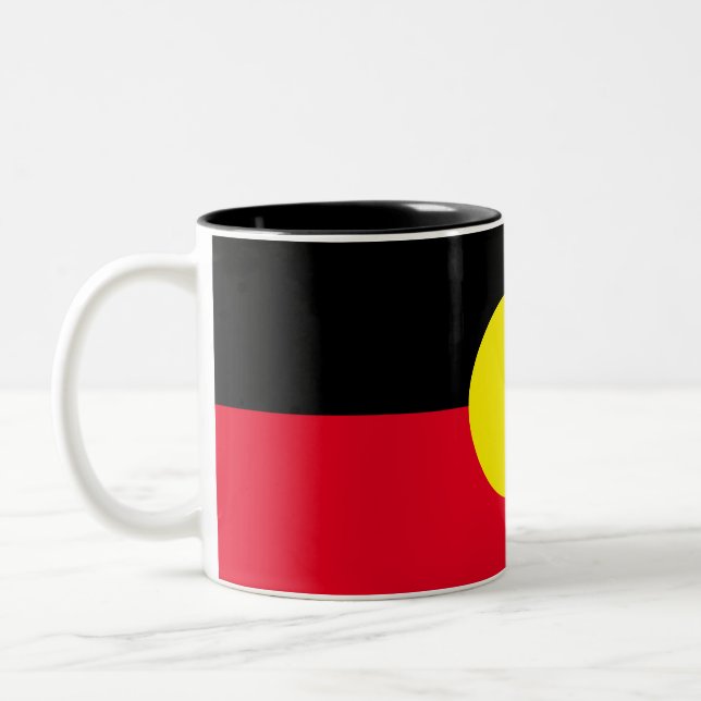 Aboriginal flag mug (Left)