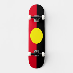 Aboriginal flag skate board