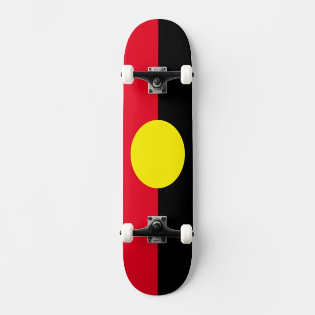 Aboriginal flag skate board (Front)