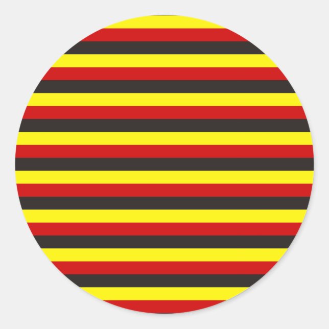 aboriginal flag stripes classic round sticker (Front)