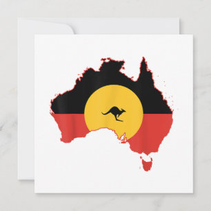 Aboriginal Flag T Shirt Australia Flag Gift for Au Invitation