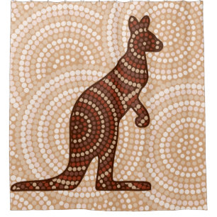Aboriginal kangaroo dot painting