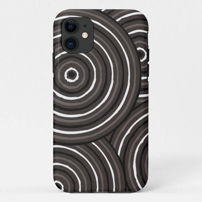Aboriginal line painting Case-Mate iPhone case (Back)