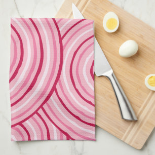 Aboriginal line painting kitchen towel