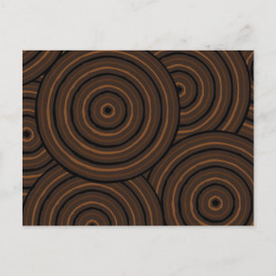 Aboriginal line painting postcard
