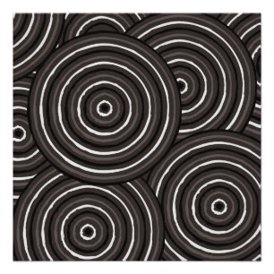 Aboriginal line painting poster