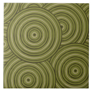 Aboriginal line painting tile