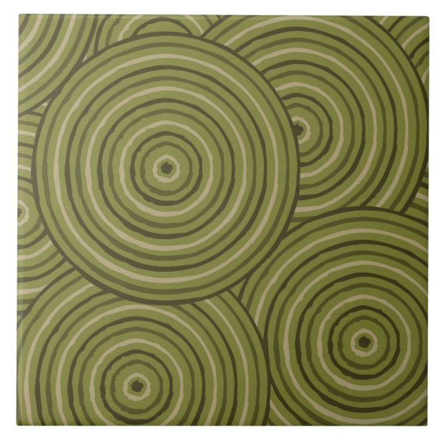 Aboriginal line painting tile (Front)