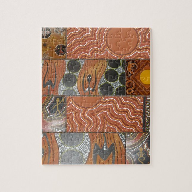 Aboriginal Main Collage .jpg Jigsaw Puzzle (Vertical)