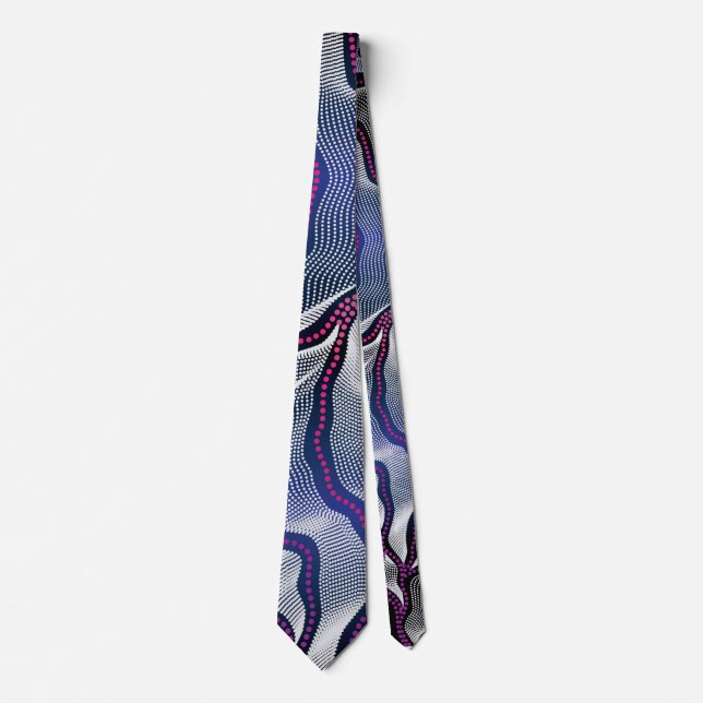 Aboriginal Pattern 16 Scarf Tie (Front)