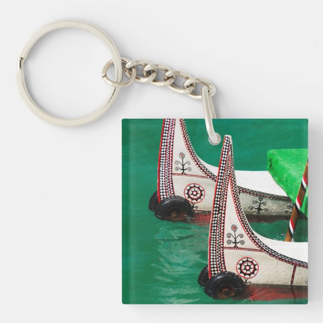 Aboriginal People's Canoe Keychain (Front)