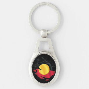 Aboriginal Ripped Flag Keychain