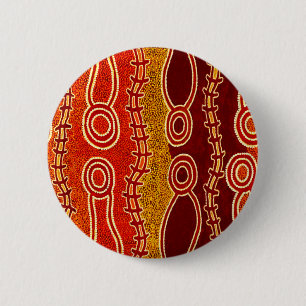 Aboriginal Serpents . 2 Inch Round Button