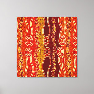 Aboriginal Serpents . Canvas Print
