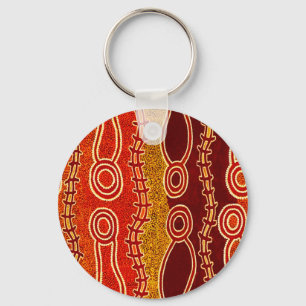 Aboriginal Serpents . Keychain