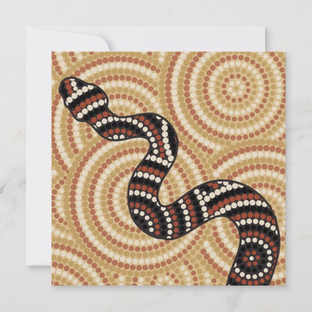 Aboriginal snake dot painting (Front)