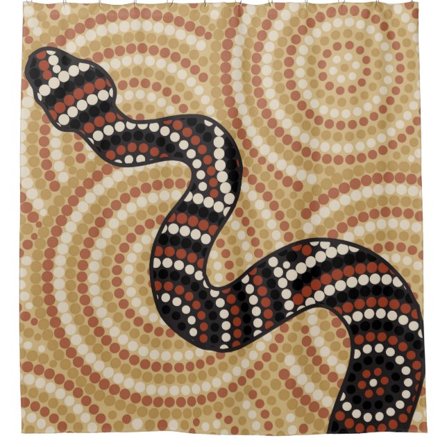 Aboriginal snake dot painting (Front)