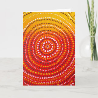 Aboriginal style greeting card