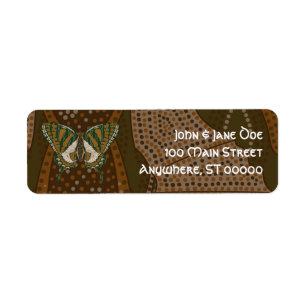 Aboriginal Swallowtail Address Label