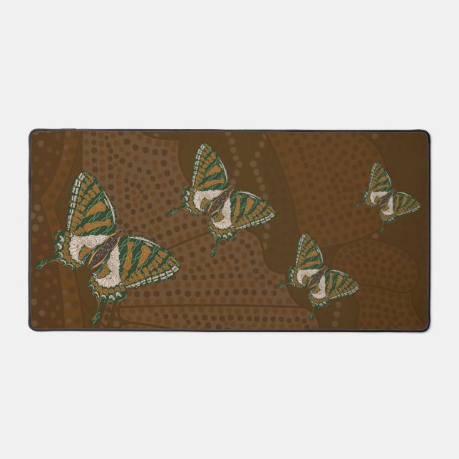Aboriginal Swallowtail Desk Mat (Front)