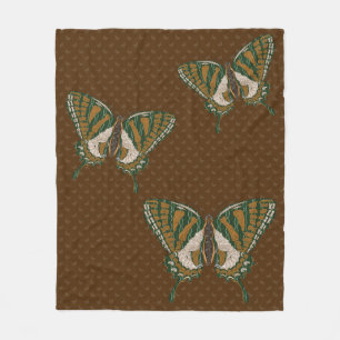 Aboriginal Swallowtail Fleece Blanket
