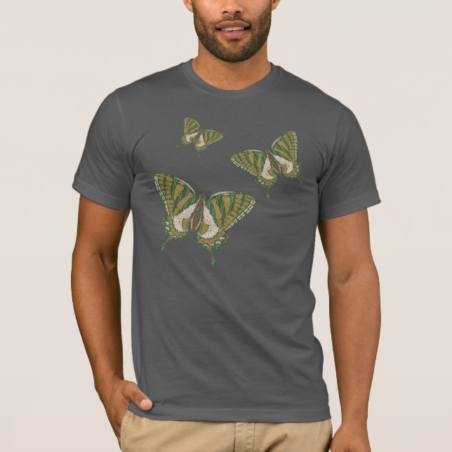 Aboriginal Swallowtail Men's Dark Shirt (Front)