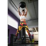 Aboriginal Tribal Capri Leggings<br><div class="desc">Mask with tiki symbols for illustrator festival art,  Traditional Aztec tiki design.</div>