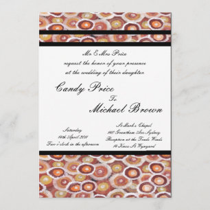 Aboriginal Wedding Invitation Tribal Land