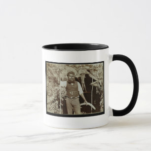 Aborigine with a Boomerang, c.1860s (sepia photo) Mug