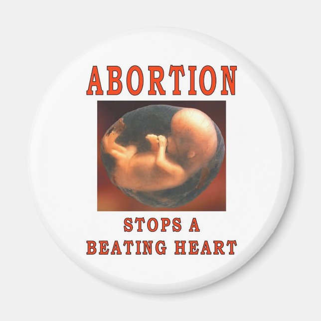 ABORTION STOPS. MAGNET (Front)