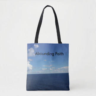 Abounding Faith Tote Bag - Ocean
