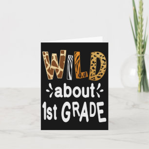About 1st Grade Welcome Back To School First Day O Card