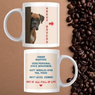 About Boxers Funny & Loving Boxer Dog Quote Design Coffee Mug