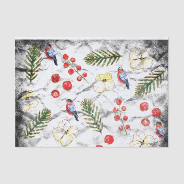 About Christmas on Parchment Tissue Paper (Front)