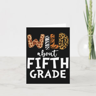 About Fifth Grade Teacher Students Back To School Card