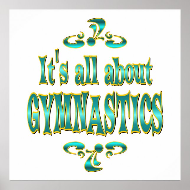 ABOUT GYMNASTICS POSTER (Front)