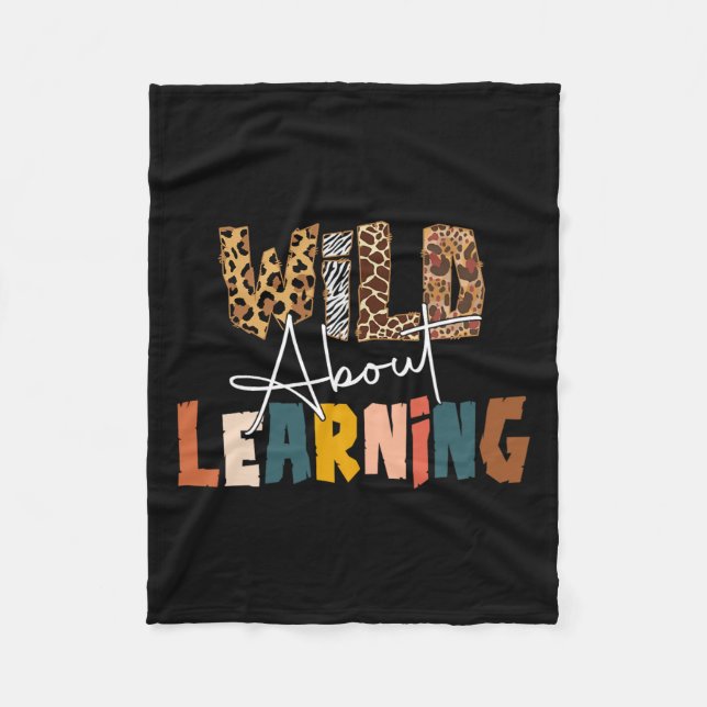 About Learning Teacher Back To School Teaching 1  Fleece Blanket (Front)